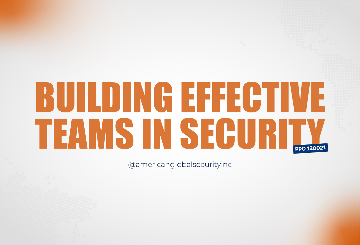 Building Effective Teams in Security