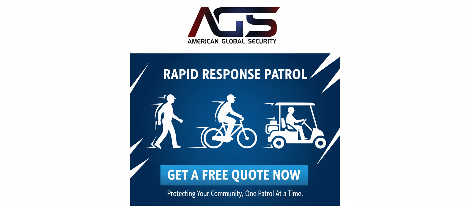 FOOT, BIKE AND GOLF CART PATROL SECURITY