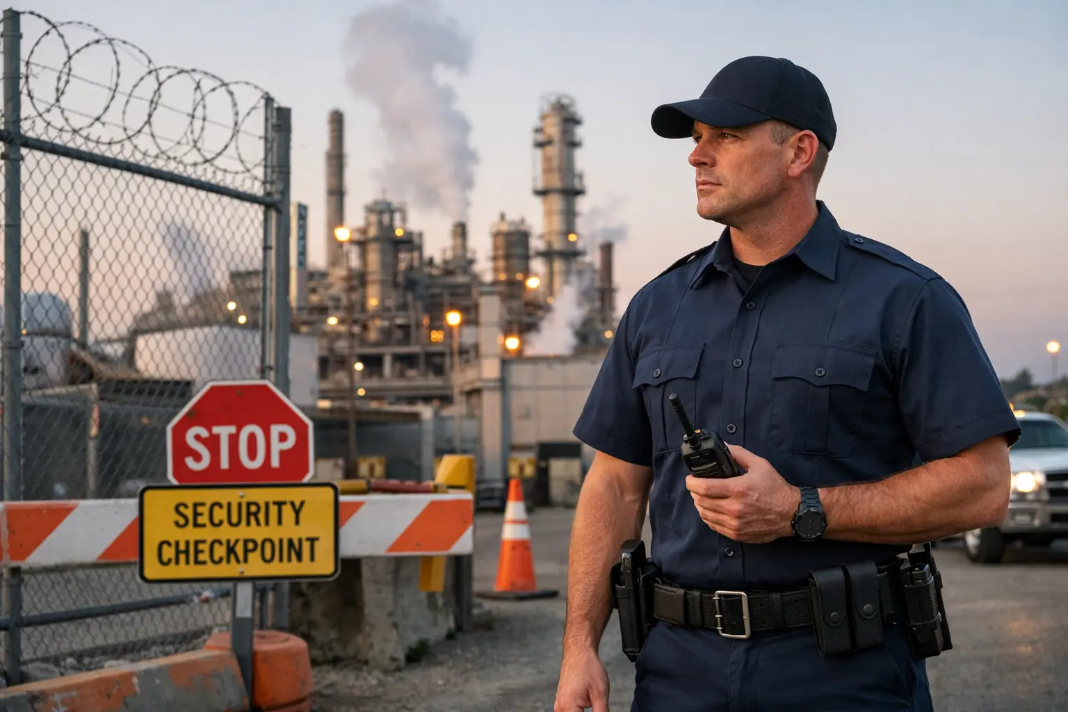 Industrial Facility Security Guard Services in California